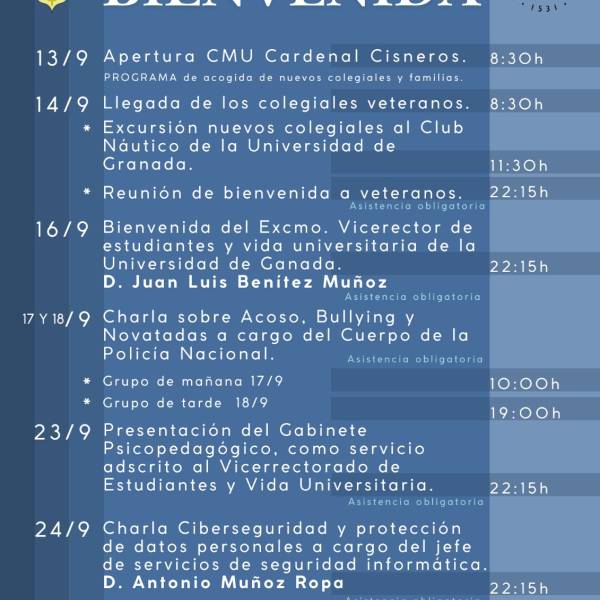 Programa de bienvenida 2025/2026